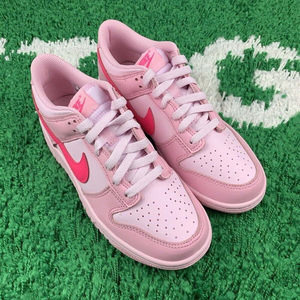 Nike Dunk Low GS Triple Pink size 6Y Women’s size 7.5 NEW DH9765-600 - Picture 3 of 12